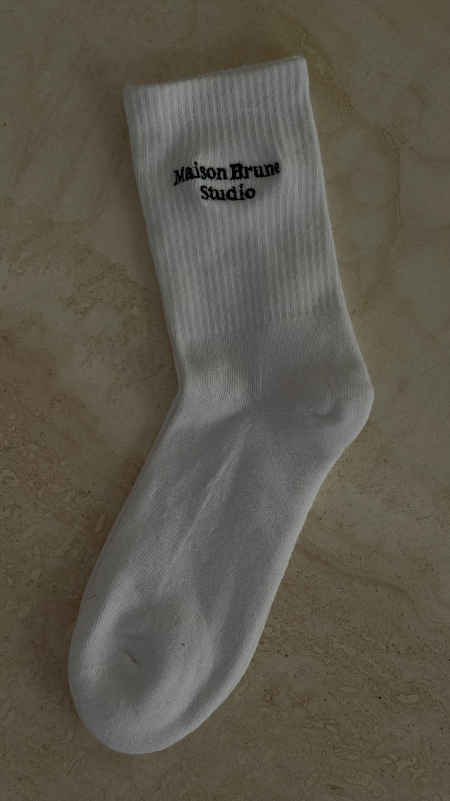 chaussettes brodées
